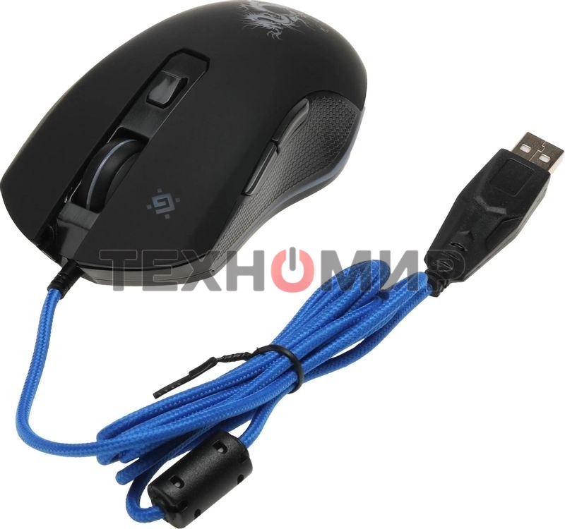 Мышь проводная Defender Sky Dragon GM-090L черный, 3200 dpi, USB, кнопки - 6