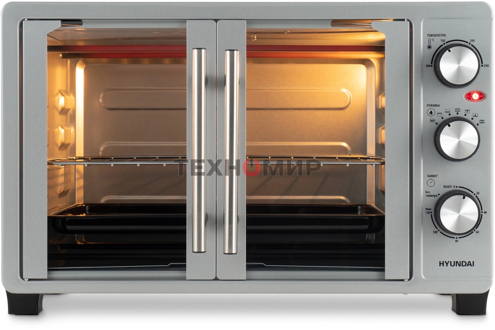 Мини-печь Hyundai MIO-HY077 30л. 1500Вт серебристыйМини-печь BBK OE5562MC черy