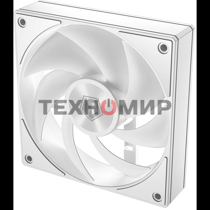 Вентилятор для корпуса ID-COOLING AF-1230-W белый, 120 мм, 2000 об/мин, 31.1 дБ, 4 pin