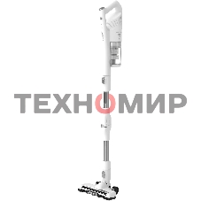 Пылесос вертикальный Coolfort CF-3004 белый, питание от аккумулятора, 150 Вт, уборка сухая/влажная, пылесборник 0,5 л, работа от АКБ max 30 мин.