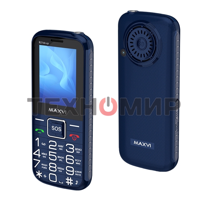 Мобильный телефон Maxvi B21ds up синий