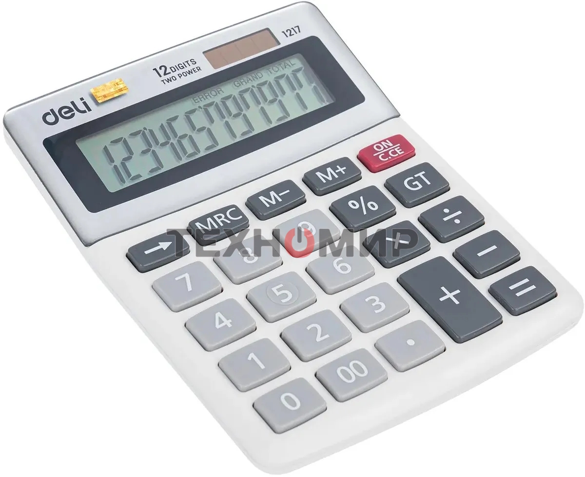 Калькулятор настольный Deli E1217 в ассортименте 12-разр. 1003503