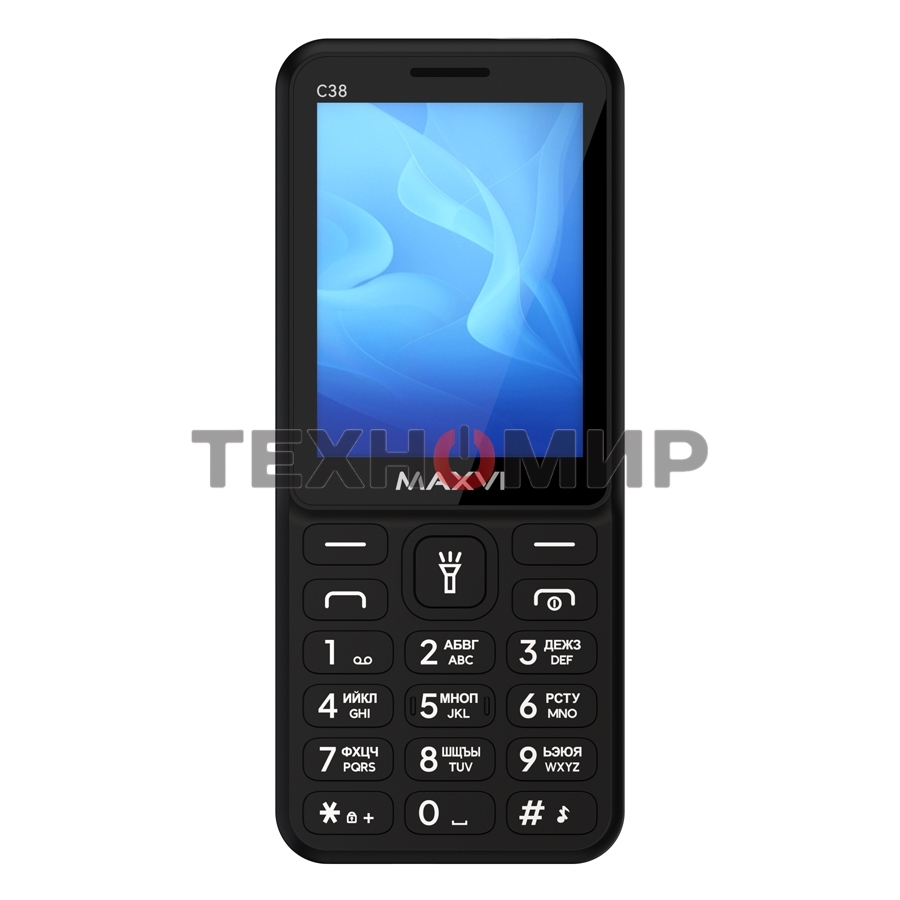 Мобильный телефон Maxvi C38 черный