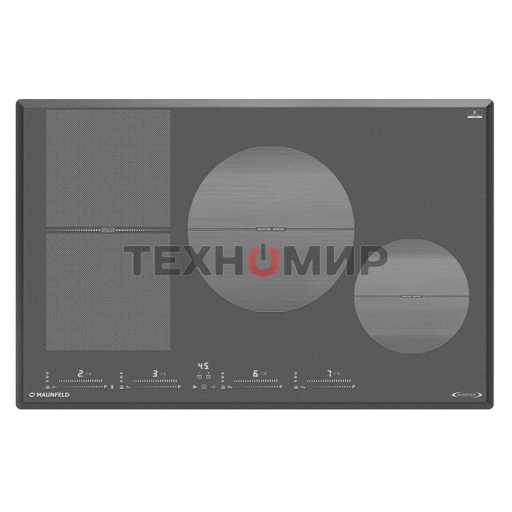 Индукционная варочная панель Maunfeld CVI804SFDGR Inverter графитовый