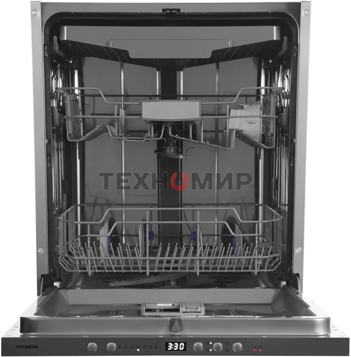 Встраиваемая посудомоечная машина Hyundai HBD 674, серебристый, 59.8 см, 14 компл., 49 дБ, класс A++
