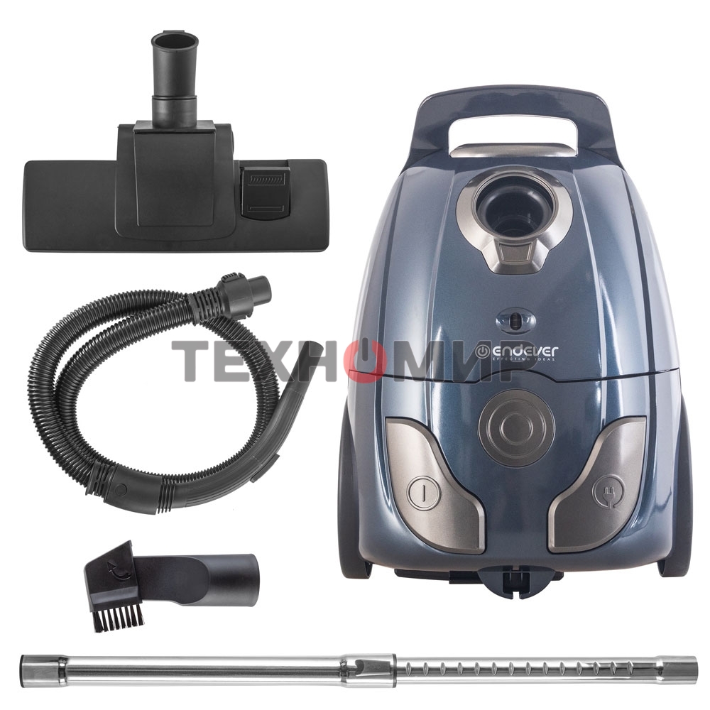 Пылесос Endever SkyClean VC-252 синий/серый, 350/1800 Вт, уборка сухая, пылесборник мешок 2.5 л