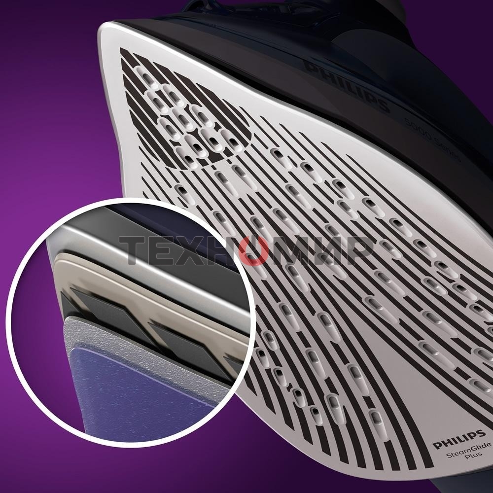 Утюг электрический Philips 2600 Вт, удар 200 г, пар 45 г/мин, SteamGlide Plus