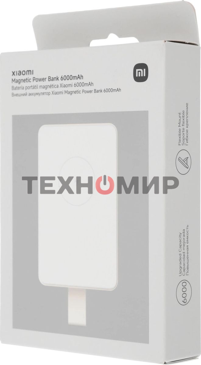 Портативный аккумулятор Xiaomi Magnetic Power Bank 6000mAh GL WPB0620MI бежевый (BHR9074GL)
