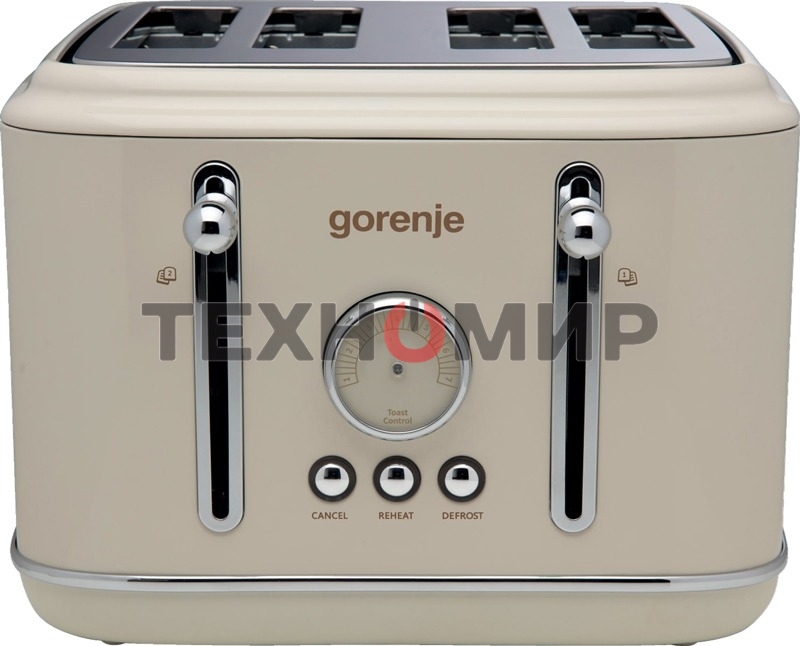 Тостер Gorenje T2300CLIN 1150Вт бежевый/серебристый