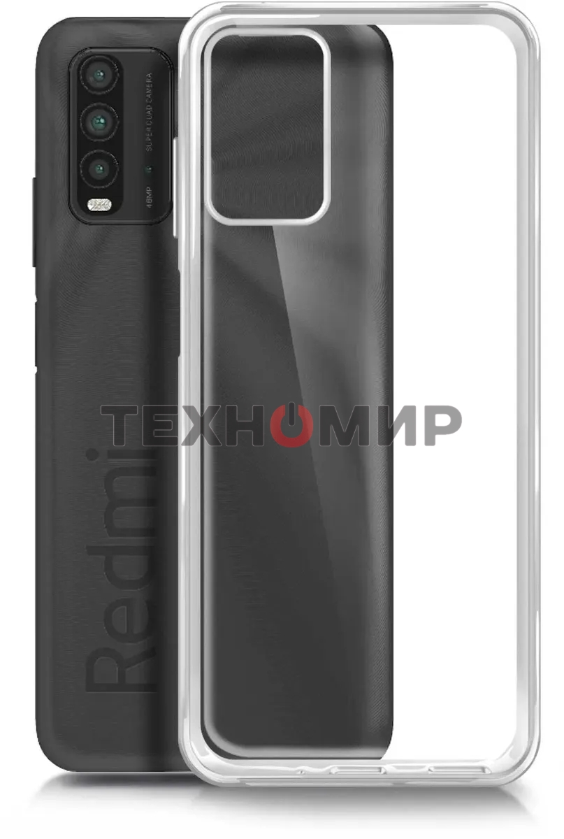 Чехол (клип-кейс) BoraSCO для Xiaomi Redmi 9t Silicone Case прозрачный (39913)