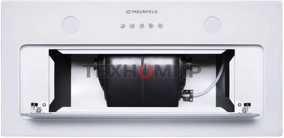 Вытяжка встраиваемая Maunfeld TRAPEZE 601GG белый, 60 см, 1150 куб. м/ч, 54 дБ