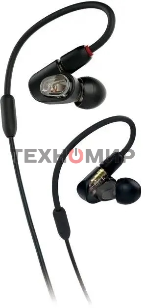 Проводные наушники Audio-Technica ATH-E50 черный, вкладыши