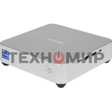 Мини ПК Chuwi AuBox Core i9 13900HK (2.6) 16Gb SSD 512Gb Iris Xe Windows 11 Pro 2x2.5GbitEth WiFi BT 120W серебристый/черный