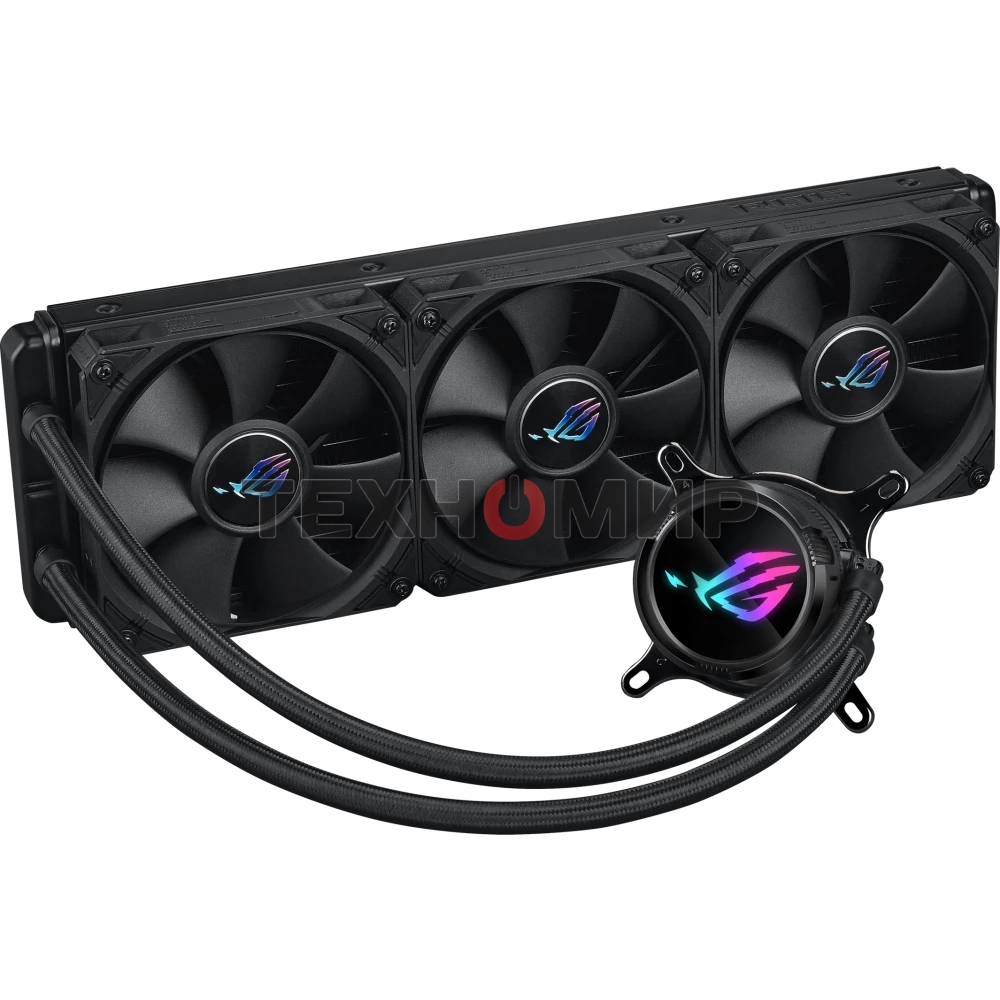 Система жидкостного охлаждения ASUS ROG STRIX LC III 360 черный, 120 мм, алюминий, 2200 об/мин, 36 дБ, 4 pin