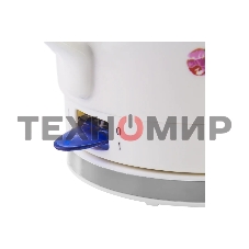 Чайник электрический Galaxy Line GL 0503 белый, керамический корпус, 1400 Вт, 1,4 л, индикатор работы, указатель максимального уровня воды