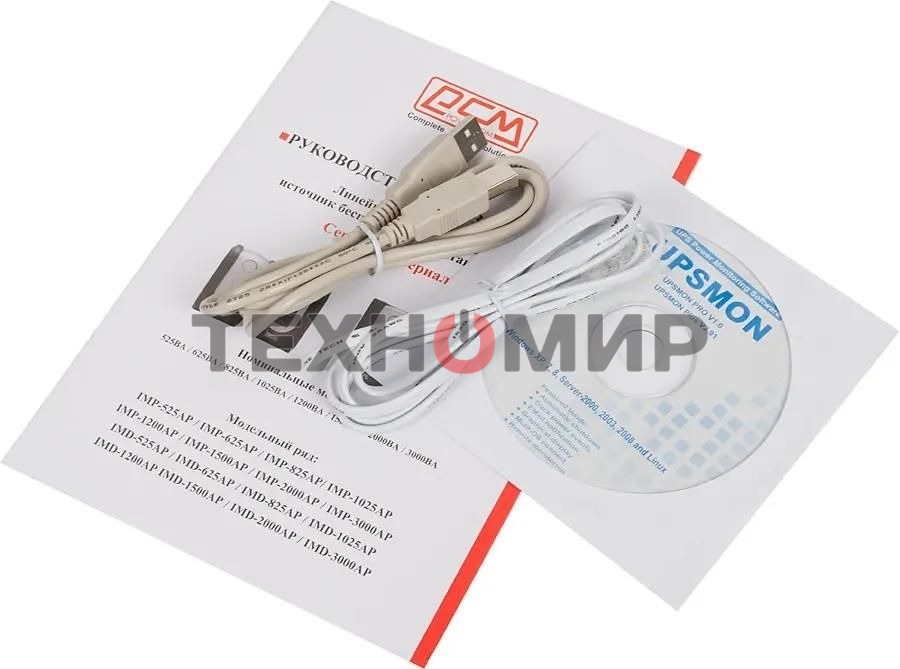 Источник бесперебойного питания Powercom Imperial IMD-625AP 375Вт 625ВА черный