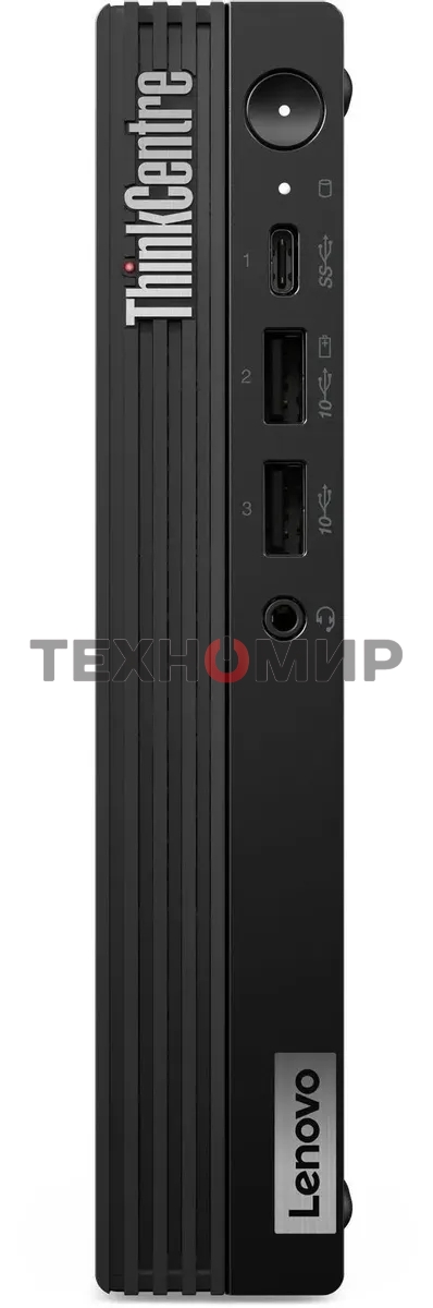 Мини ПК Lenovo ThinkCentre Tiny M70q-5 slim i5 14400T (1.3) 16Gb SSD512Gb UHDG Windows 11 Pro 64 WiFi BT 90W kb мышь клавиатура черный (12TD004HUM)