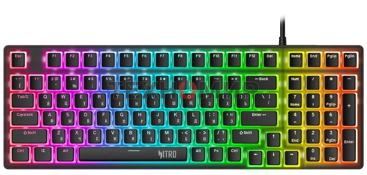 Клавиатура проводная Acer Nitro OKW303, USB, черный