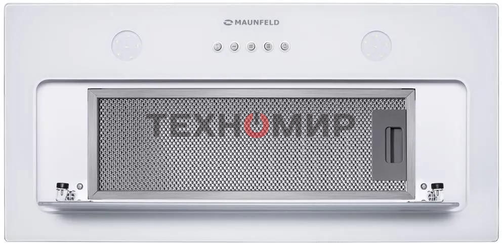 Вытяжка встраиваемая Maunfeld TRAPEZE 601GG белый, 60 см, 1150 куб. м/ч, 54 дБ