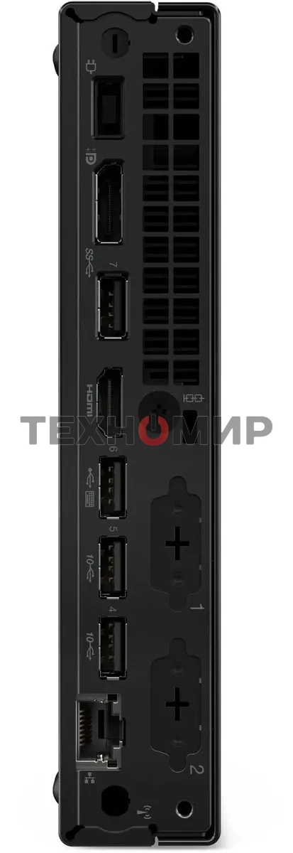 Мини ПК Lenovo ThinkCentre Tiny M70q-5 slim i5 14400T (1.3) 16Gb SSD512Gb UHDG Windows 11 Pro 64 WiFi BT 90W kb мышь клавиатура черный (12TD004HUM)