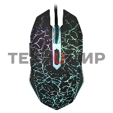 Мышь проводная Oklick 905G INVASION черный, 3200 dpi, USB, кнопки - 6