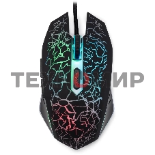 Мышь проводная Oklick 896G черный, 12800 dpi, USB, кнопки - 5