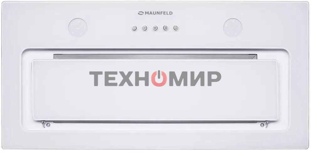 Вытяжка встраиваемая Maunfeld TRAPEZE 601GG белый, 60 см, 1150 куб. м/ч, 54 дБ
