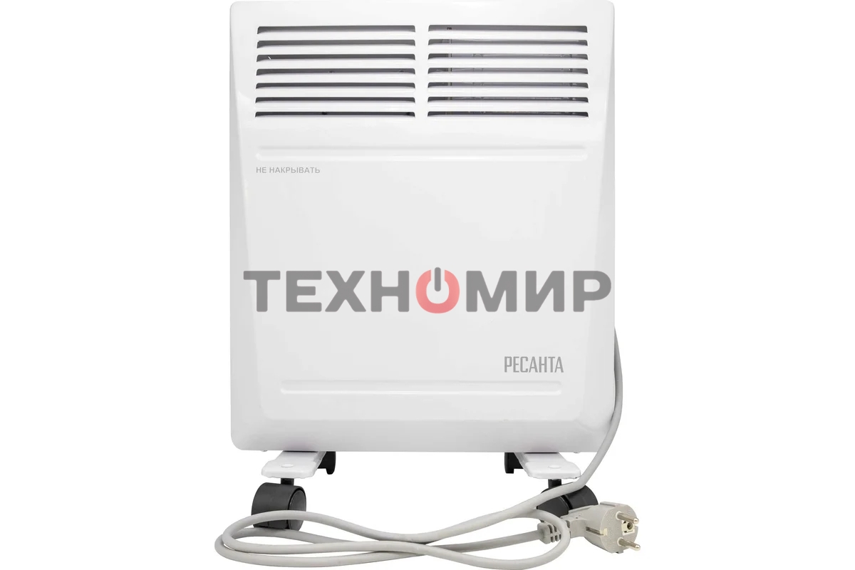 Конвектор электрический Ресанта ОК-1000 белый, 1000 Вт, 15 м2, термостат