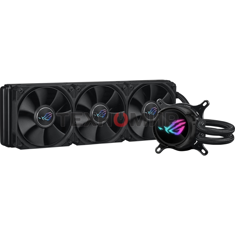 Система жидкостного охлаждения ASUS ROG STRIX LC III 360 черный, 120 мм, алюминий, 2200 об/мин, 36 дБ, 4 pin