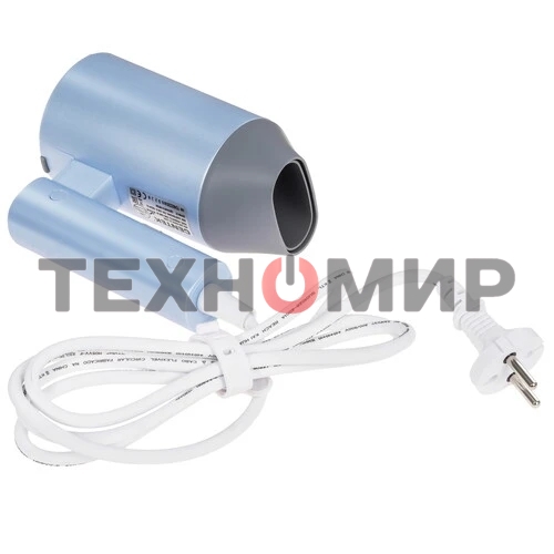 Фен Centek CT-2203 синий, 1600 Вт, компактный, ионизация