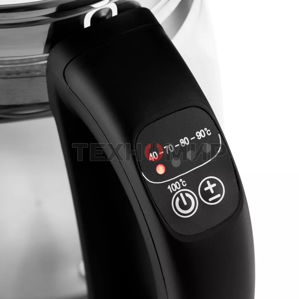 Чайник электрический Kitfort KT-6119 1.7л. 2200Вт прозрачный (корпус: стекло)