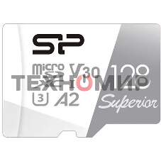 Флеш карта microSD 128Gb Silicon Power Superior Pro A2 microSDXC Class 10 UHS-I U3 Colorful 100/80 Mb/s