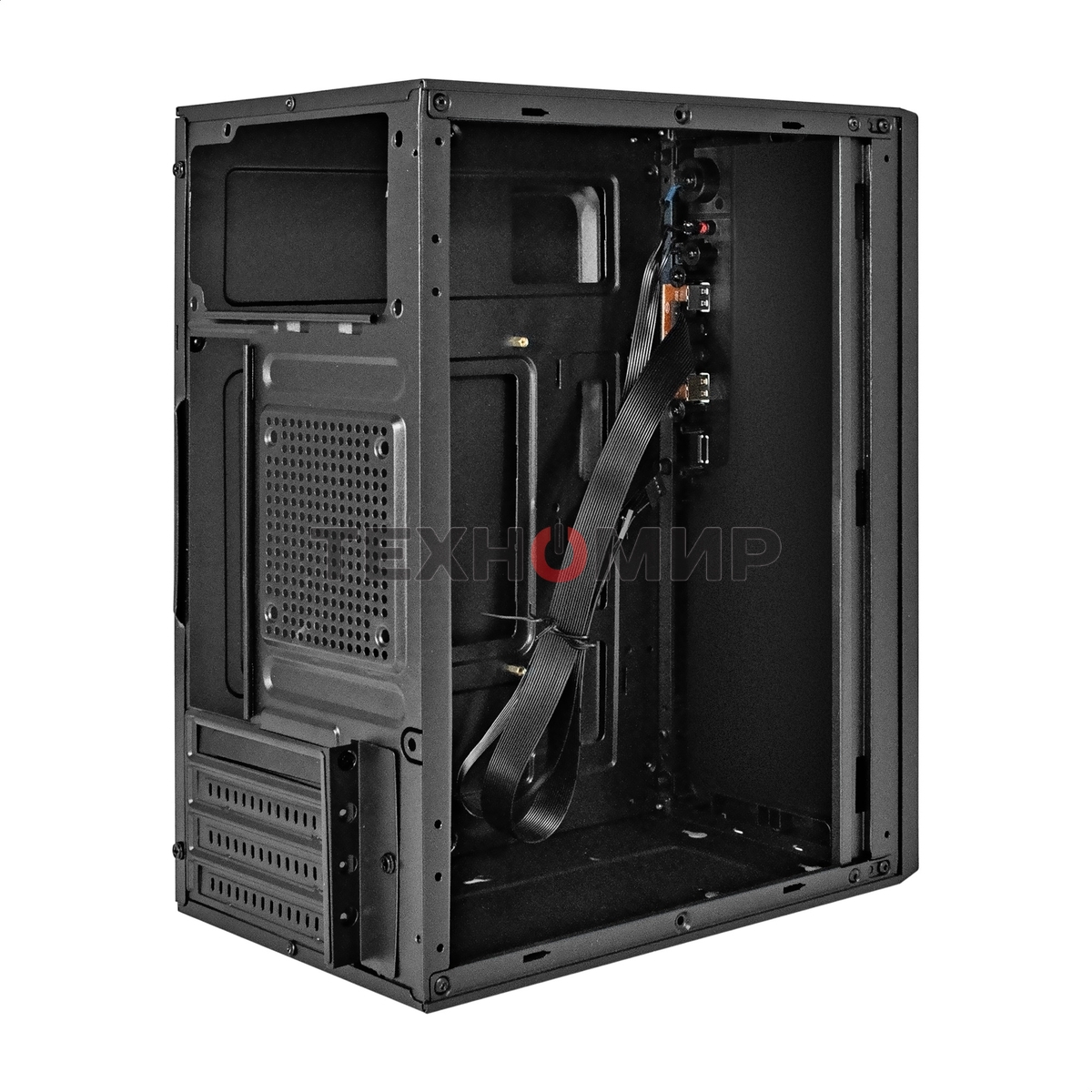 Компьютерный корпус Minitower ExeGate BAA-308-AAA350 (mATX, БП AAA350 с вент. 8см, 2хUSB, HD Audio, черный)