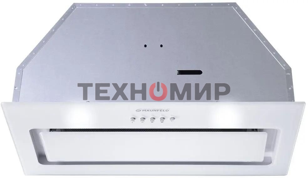 Вытяжка встраиваемая Maunfeld TRAPEZE 601GG белый, 60 см, 1150 куб. м/ч, 54 дБ