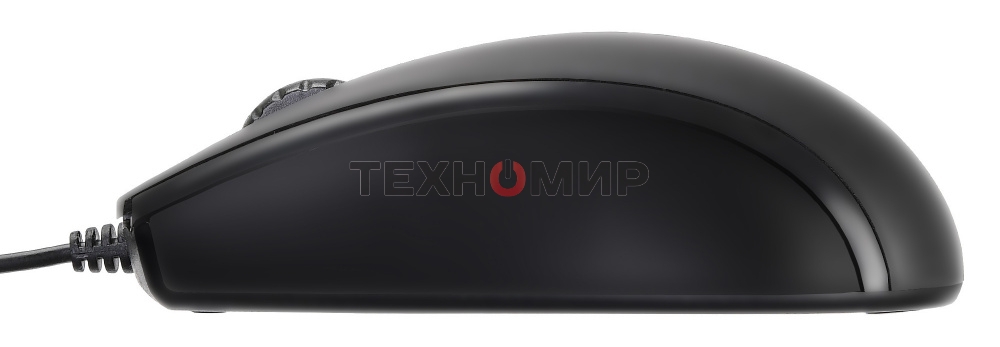 Мышь проводная Oklick 325M черный, 1000 dpi, USB, кнопки - 3