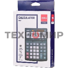 Калькулятор настольный Deli Core E1507 светло-серый 12-разр.