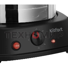 Шашлычница электрическая Kitfort КТ-1411 1500Вт серебристый/черный