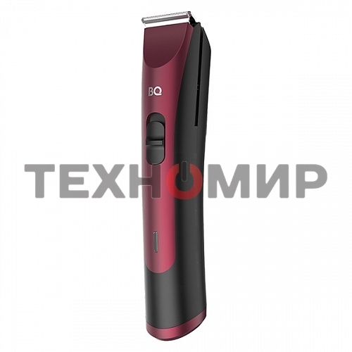 Триммер BQ TR1005 Burgundy. Мощность 3 Вт/Время зарядки до 10 часов/Время беспроводной работы 60 минут/Электропитание 110-240 В, 50-60 Гц/Самозатачивающиеся лезвия/Индикатор заряда батареи/Гребень 5, 3, 7, 9, 11 мм