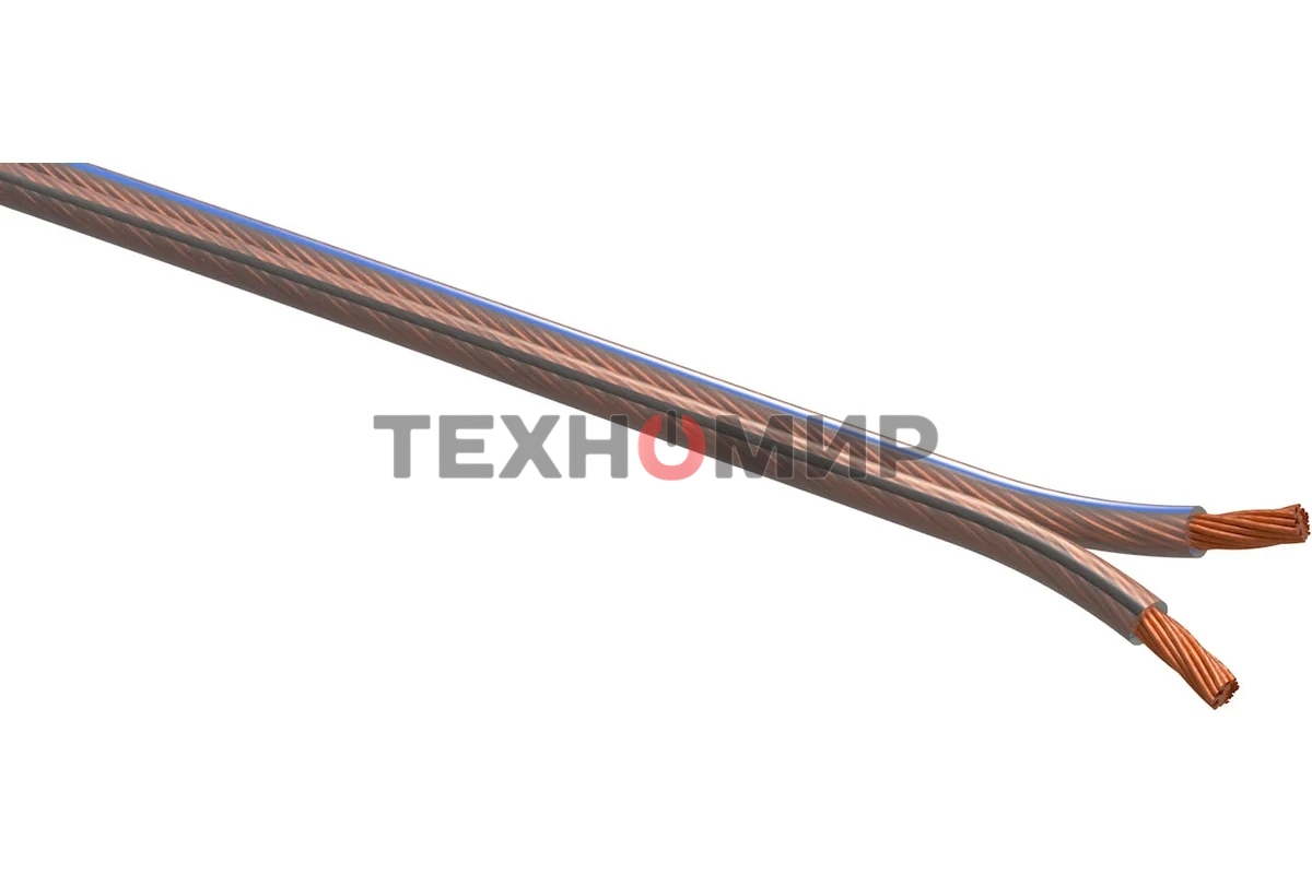 Кабель акустический ЭРА 2х0.75 прозр. 100м (м)