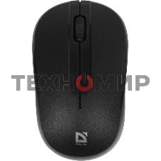 Мышь беспроводная Defender Datum MM-285 черный, 1600 dpi, радиоканал, USB, кнопки - 3