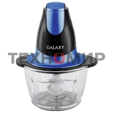 Измельчитель электрический Galaxy Line GL 2357, синий, стеклянная чаша 0,75 л, 400 Вт, импульсный режим