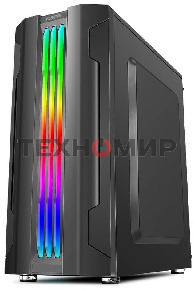 Компьютерный корпус ALSEYE Auro 3.0-B Mini-ITX/Micro ATX/ATX, USB 2.0*2+HD Audio+USB 3.0*1, 