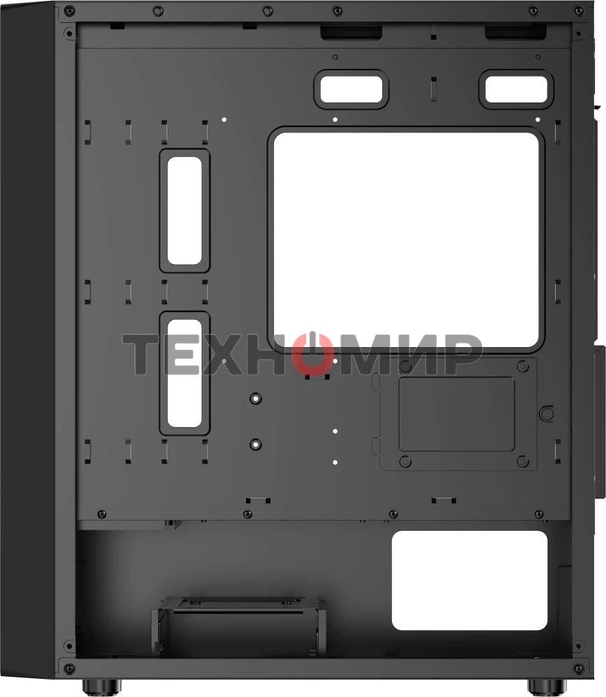 Компьютерный корпус Ocypus Gaммa C50 без БП черный (Gaммa-C50-BKG000XX-GL)