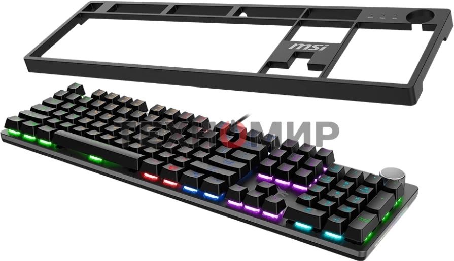 Клавиатура MSI Forge GK320 проводная, USB Type-A, чёрный