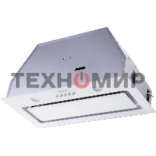 Вытяжка встраиваемая Maunfeld TRAPEZE 601GG белый, 60 см, 1150 куб. м/ч, 54 дБ