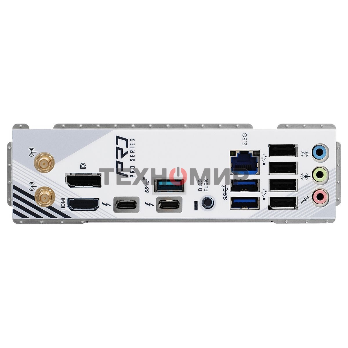 Материнская плата ASRock Z890 Pro RS WiFi белый, LGA 1851, Intel Z890, 4xDDR5, 4xSATA, 4xM.2, 1xPCIe 5.0 x16, 2xPCIe 4.0 x16, 1xPCIe x1, 2xUSB-C Thunderbolt 4, 4xUSB-A 3.2 Gen 1, 1xUSB-A 3.2 Gen 2, 1xHDMI, 1xDP, 1x2.5Gb LAN, 5x3.5 мм, 7.1, ATX