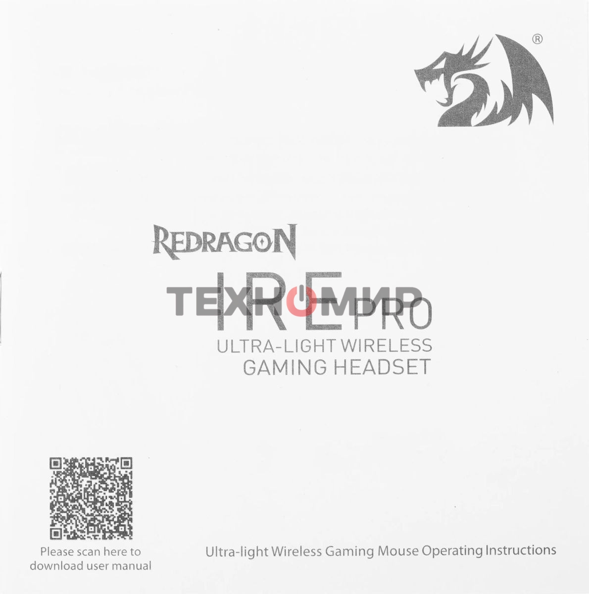 Гарнитура беспроводная Redragon Wireless 2.4GHZ BT BLACK IRE PRO