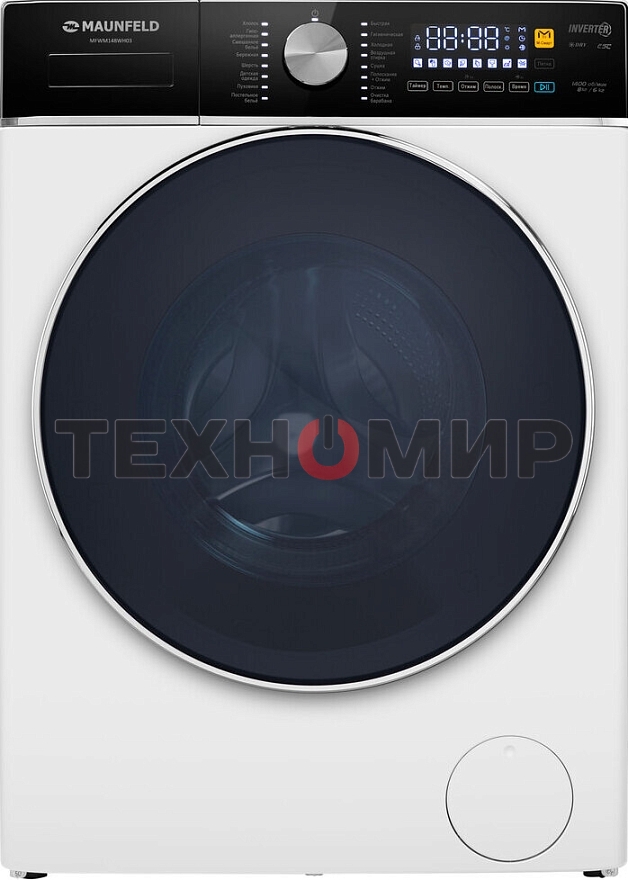 Стиральная машина Maunfeld MFWM148WH03 белый, загрузка фронтальная 8 кг, 1400 об/мин., класс: А+++
