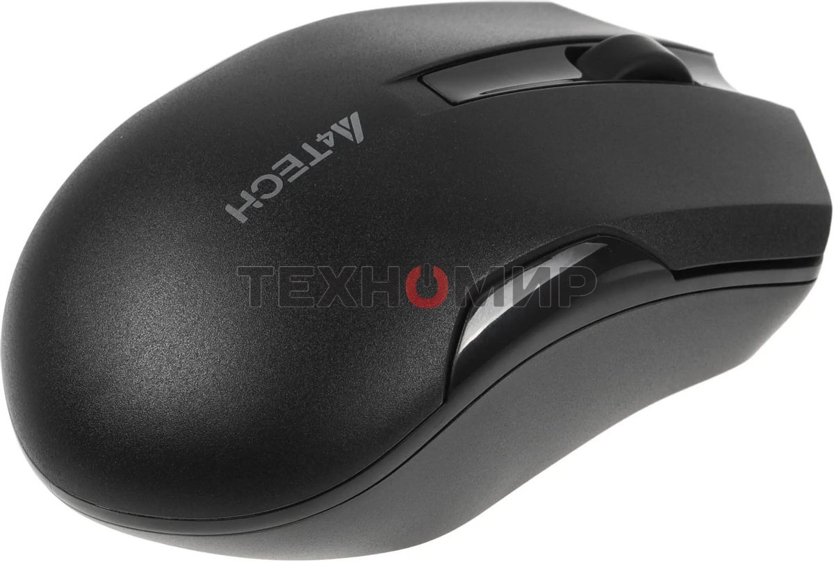 Мышь беспроводная A4Tech G3-200NS черный, 1200 dpi, радиоканал, USB, кнопки - 3