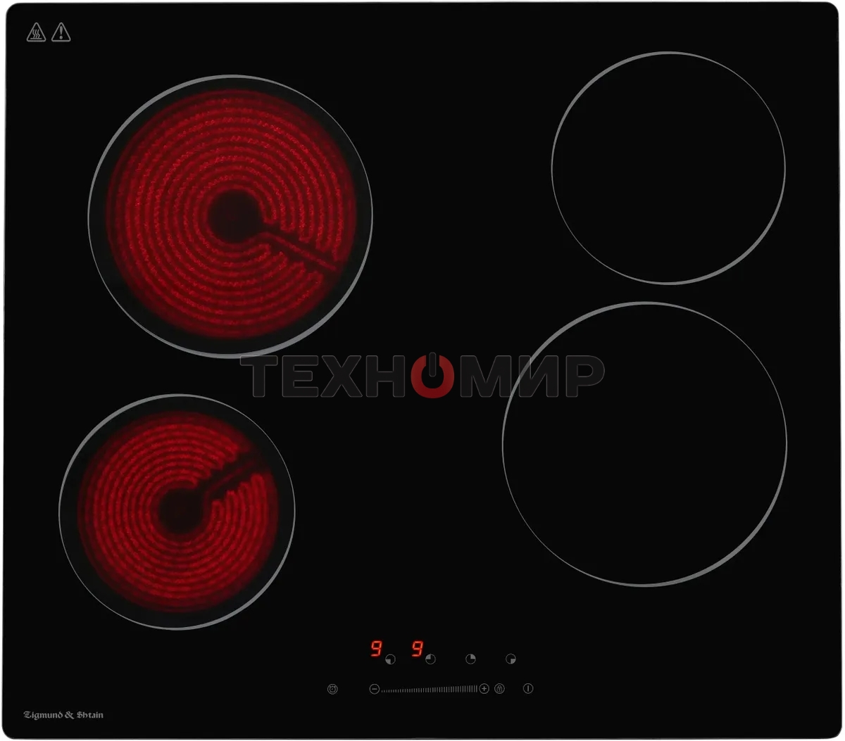 Электрическая варочная панель Zigmund & Shtain CN 42.6 B Hi-Light, независимая, черный